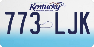 KY license plate 773LJK
