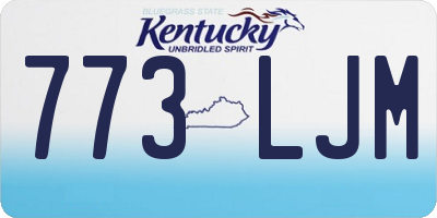 KY license plate 773LJM