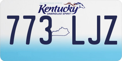 KY license plate 773LJZ