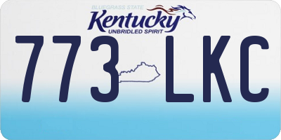 KY license plate 773LKC