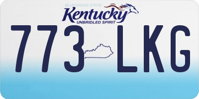 KY license plate 773LKG