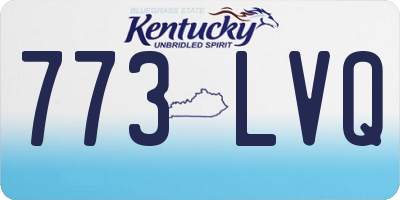 KY license plate 773LVQ