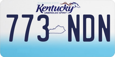 KY license plate 773NDN