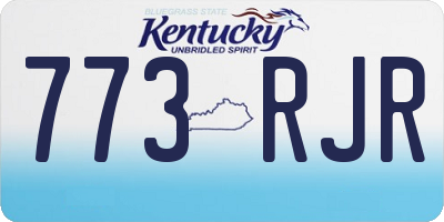 KY license plate 773RJR