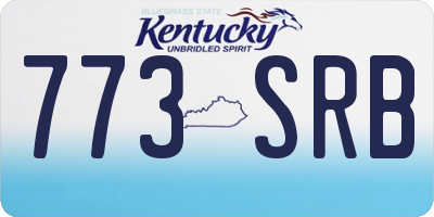 KY license plate 773SRB