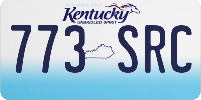 KY license plate 773SRC