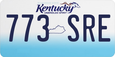 KY license plate 773SRE