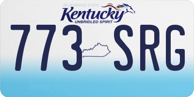KY license plate 773SRG