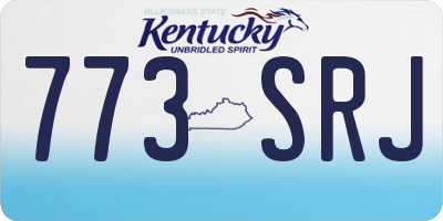 KY license plate 773SRJ