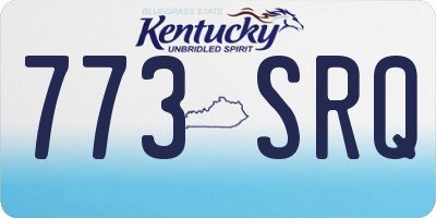 KY license plate 773SRQ