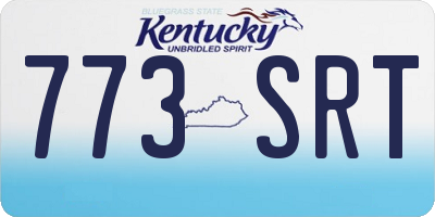 KY license plate 773SRT