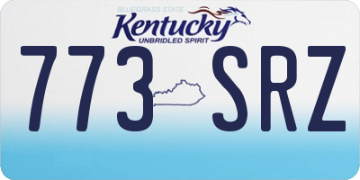 KY license plate 773SRZ