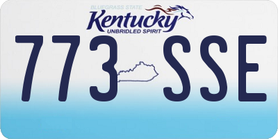 KY license plate 773SSE