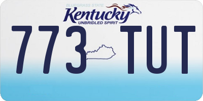KY license plate 773TUT