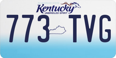KY license plate 773TVG