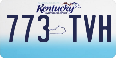 KY license plate 773TVH