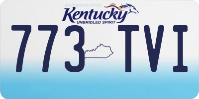 KY license plate 773TVI