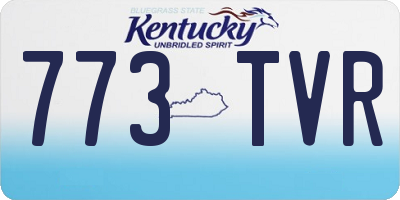 KY license plate 773TVR