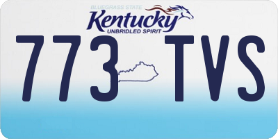 KY license plate 773TVS