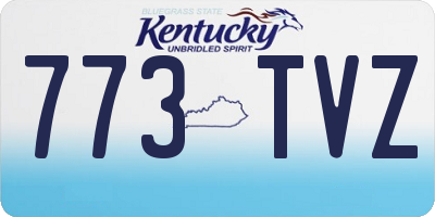 KY license plate 773TVZ