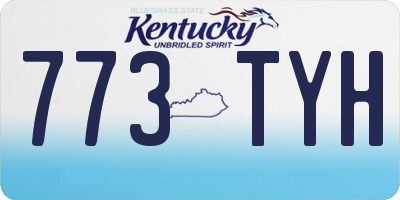 KY license plate 773TYH