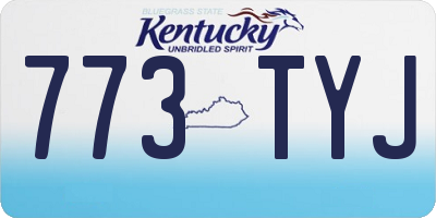 KY license plate 773TYJ