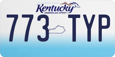 KY license plate 773TYP