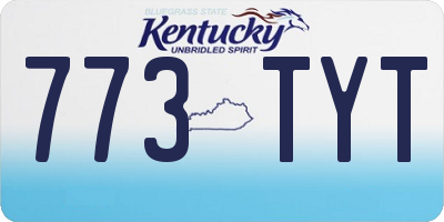 KY license plate 773TYT