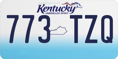 KY license plate 773TZQ
