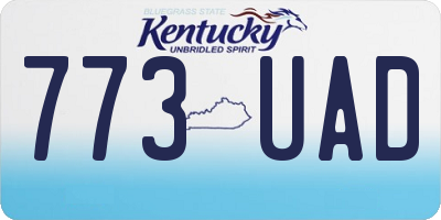 KY license plate 773UAD