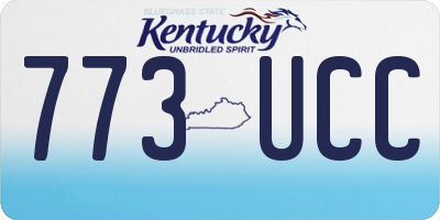 KY license plate 773UCC