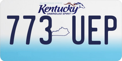KY license plate 773UEP