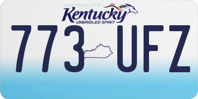 KY license plate 773UFZ