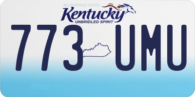 KY license plate 773UMU