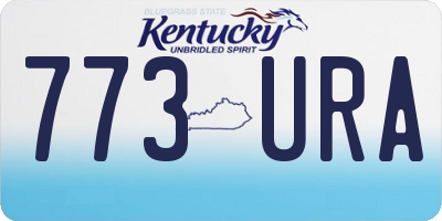 KY license plate 773URA