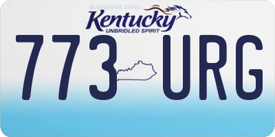 KY license plate 773URG