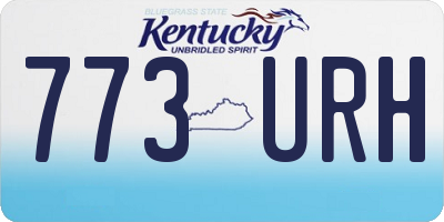 KY license plate 773URH