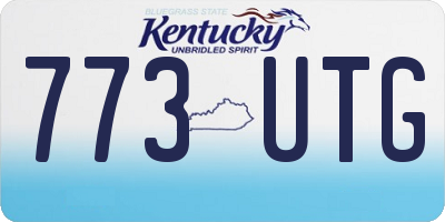 KY license plate 773UTG