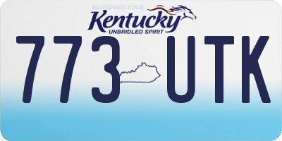 KY license plate 773UTK