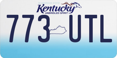 KY license plate 773UTL