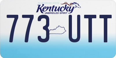 KY license plate 773UTT