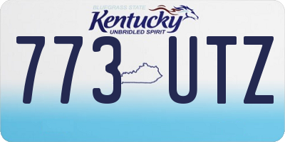 KY license plate 773UTZ