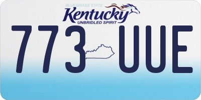 KY license plate 773UUE