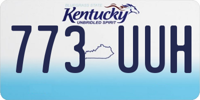 KY license plate 773UUH