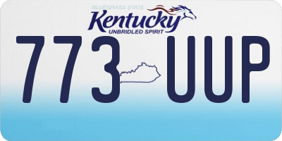 KY license plate 773UUP