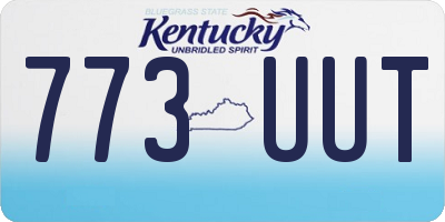 KY license plate 773UUT