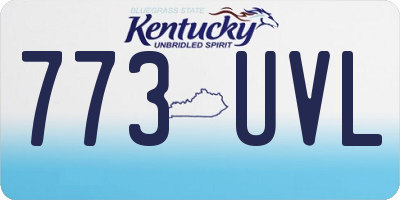 KY license plate 773UVL