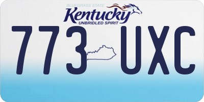 KY license plate 773UXC