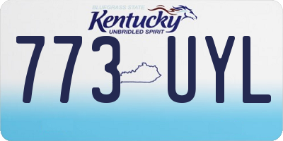 KY license plate 773UYL