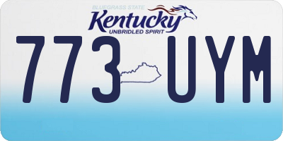 KY license plate 773UYM
